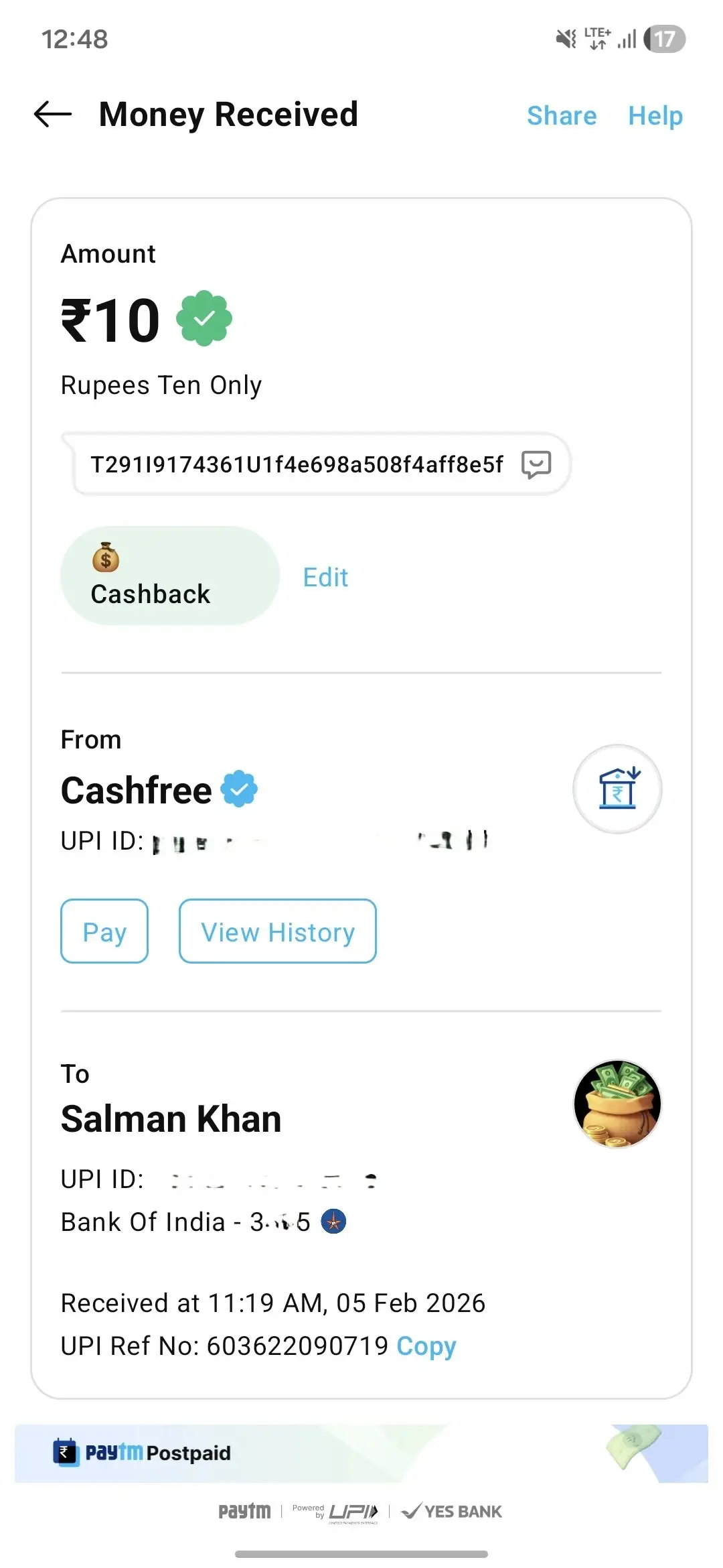 UPI cashback withdrawal proof Sunday Offer Ep 19