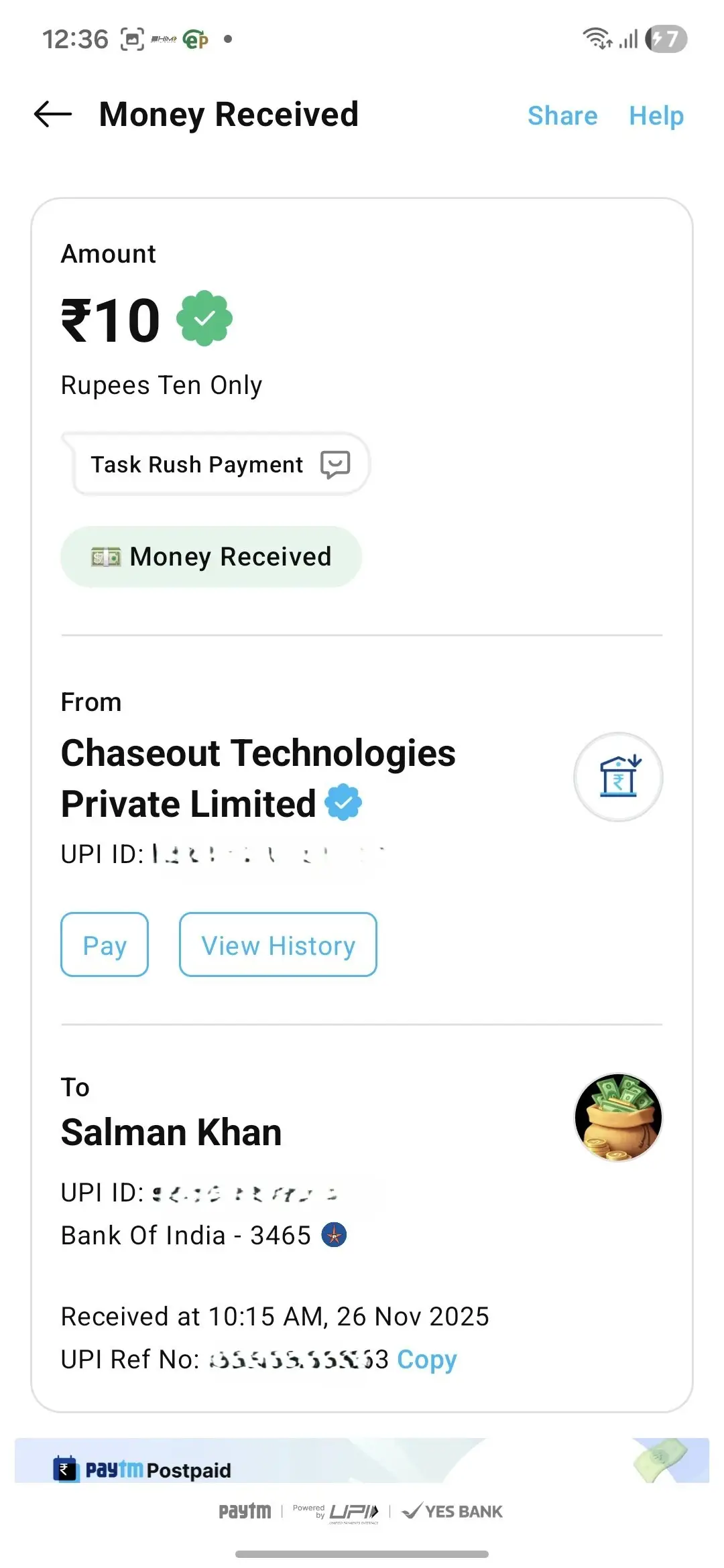 Sunday Offer Ep 21 Payment Proof ₹50 Cashback Reward