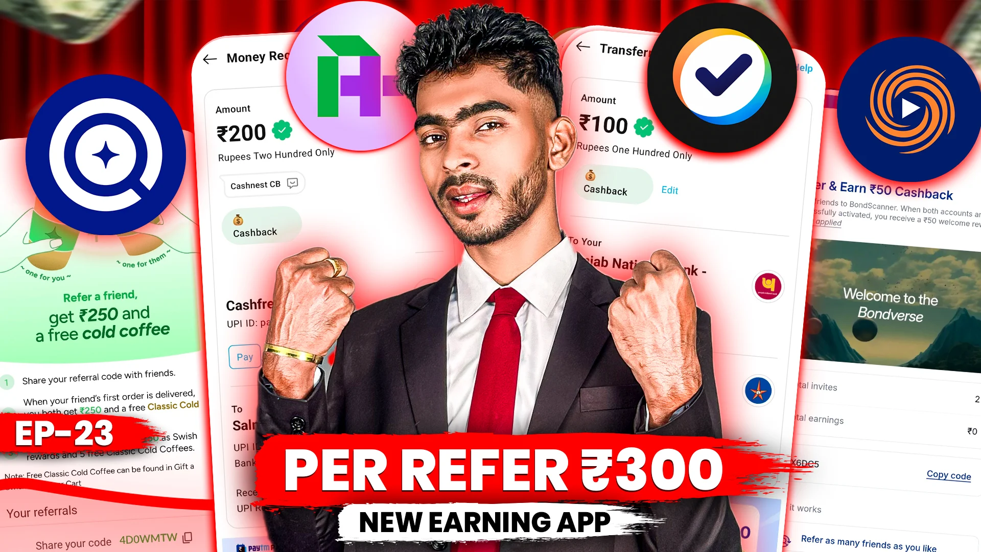 best refer and earn apps weekly earning offers cashback deals india